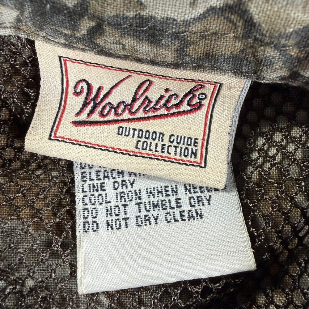 Woolrich Hunting Shirt Mens L Realtree Hardwoods Camo Vented Long Sleeve - Picture 3 of 10